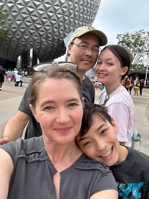 Aimee and family at Epcot